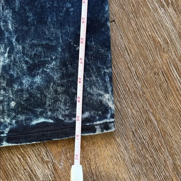 Levi's 541 Men's Acid Washed Navy Blue Straight Jeans - Picture 5 of 9